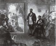 Hicks, Thomas Das Konzert Barbierladen oil painting